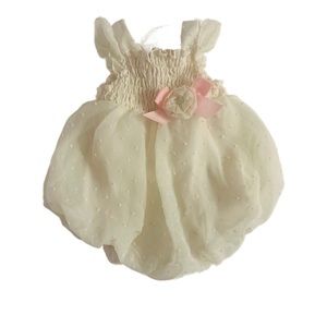 💖5/$25 SALE💖 0-3M Baby Essentials Baby Girl Bow Bubble Dressy Onesie